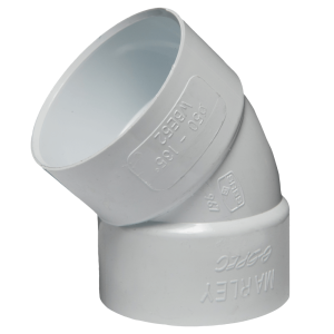50mm PVC 45 Deg Plain Elbow