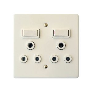 Crabtree 4x4 Double plug